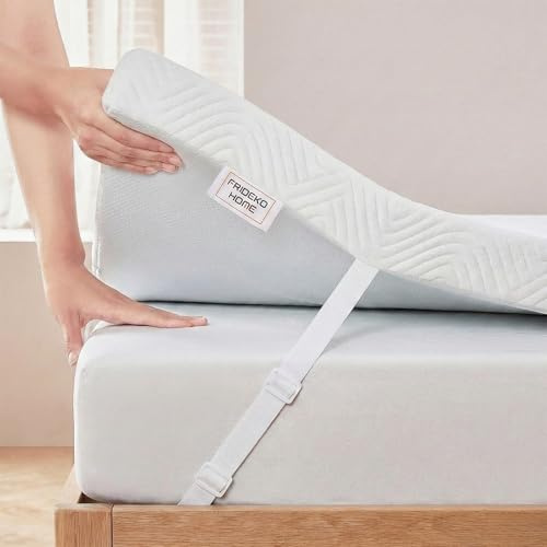 FRIDEKO Topper 90x200cm H2&H3, 9-Zonen Ergonomische Matratzentopper, 5cm Höhe Gel Topper 90x200cm mit Waschbaren Bezug Oeko-TEX Zertifiziert