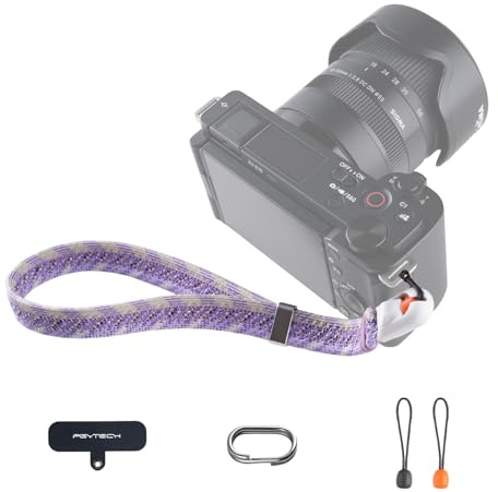 PGYTECH Kamera Handschlaufe Slim Schnellverschluss Verstellbarer für Kompakt/System/Sofortbild Kameras Handykette, Kompatibel mit Sony RX100/Canon G7X/Ricoh GR/Leica/Fujifilm, Trendy Stil