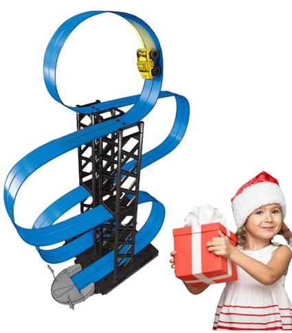 Slotcar Rennstrecken Spielset - Flexibles Magnetfahrzeug Spiel,Pädagogisches Autospielzeug | Für Kinder Und, Geburtstag, Schulbelohnungen, Party, Weihnachten, Tütenfüller Und