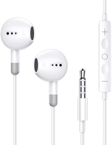 JYmusic Cuffie,Cuffie con Filo,Auricolari con Filo Per cuffie jack da 3,5 mm