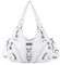 Angelkiss Hobo börsen und Handtaschen für Damen Satchel Handtasche Frauen börsen GroÃŸ Täglich Schultertasche, Weiá (weiÃŸ), Large