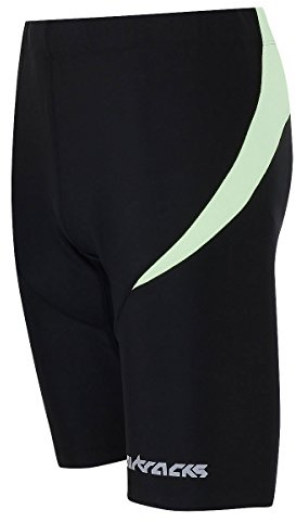 Airtracks Herren Funktions Laufhose Kurz Pro - Lauftight - Running Tight - Laufshorts - Sporthose - Jogginghose - Kompression - Atmungsaktiv - Schnelltrocknend - Reflektoren
