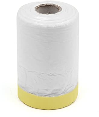 Sourcingmap Pre-Taped Masking Film Tape Car Decor Paint Protection 300 x 55cm