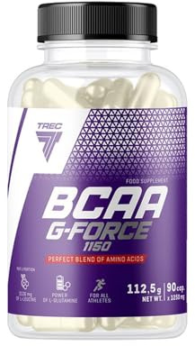 Trec Nutrition BCAA G-FORCE 1150 Aminosäure Aminos BCAA Regeneration L-Glutamine Muskelaufbau Bodybuilding 90 Kapseln