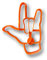 Hook Em Horns Cookie Cutter - I Love You Sign Cookie Cutter