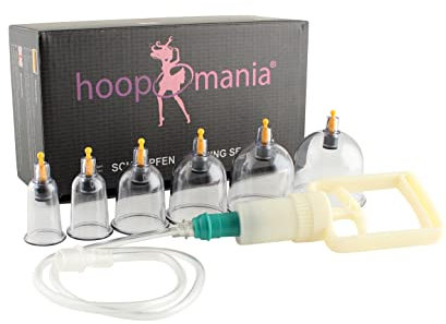 SCHRÖPFGLÄSER [6 Stück] Schröpfset aus Kunststoff für einfaches Vakuum Schröpfen am Rücken