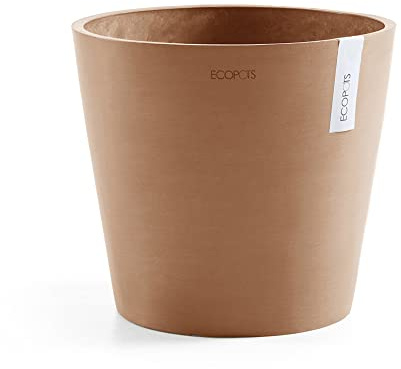 Ecopots Amsterdam 40 Blumentopf - L 40 cm x H 34,5 cm - Innen- und Außenbereich Terra