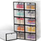 Retoo 10er Transparent Schuhboxen Set 29x20x12cm, Faltbar und Stapelbar Aufbewahrungsboxen für Schuhe, Schuh-Organizer für Stöckelschuhe, Stiefeletten, High Heels, Pumps, Sneaker, Schuhorganizer