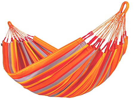 La Siesta® - Brisa - Klassische Single-Hängematte, handgefertigt in Kolumbien, mit 140 cm Breite für entspannte Momente drinnen und draußen. (Toucan)