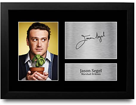 HWC Trading FR A4 Jason Segel How I Met Your Mother Geschenke Gedrucktes Signiertes Autogramm Foto für Fans von Fernsehshows - A4 Framed