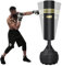 Dripex Sac de Frappe sur Pied 165 cm Sac de Boxe pour Adulte Punching Ball Autoportant avec 12 Ventouses Équipement pour Boxe, Kick-Boxing, Arts Martiaux, MMA
