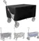 Folding Wagon Cover, Garden Wagon Cover, 600D Heavy-Duty Fabric Waterproof Dustproof UV Resistant, 38D x 22W x 20H (Black)