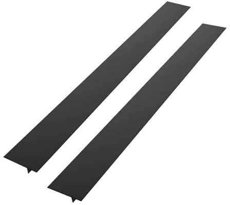 MARKIF 21/25 inches Anti-fouling Seal Strip Stove Counter Cover Silicone Cooktop Crack Sealed Strip Heat Resistant Stovetop Protector-China,Black 2Pcs 25inch