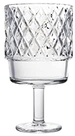 H&H Baroque 6er Set Kelch aus Glas, transparent, 30 cl