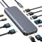 USB C Docking Station 3 HDMI Dockingstation 3 Monitore 12 in 1 Laptop DockingStation Triple Display USB C Dock 10Gbps USB A/C 3.1, USB 2.0,100W PD, Ethernet, Audio/Mic, SD/TF