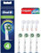Oral-B Cross Action elektrische Zahnbürstenköpfe, Packung mit 4 schwarzen Ersatzbürsten, abgewinkelte Borsten, die sich an jeden Zahn anpassen für eine gründliche Reinigung