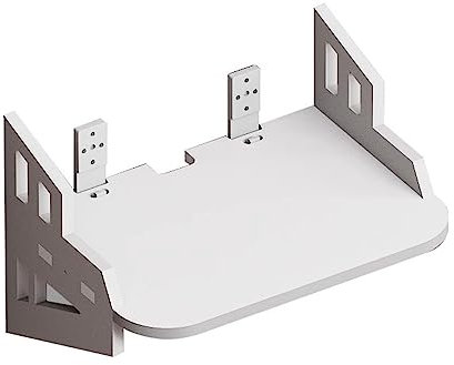 Meuble TV Grande capacité étagères murales WiFi/DVD télécommande boîte de Rangement, Banc de projecteur for Salon, Chambre, Blanc (Size : 33x21cm)