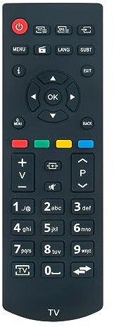 VINABTY RCA39126 Ersatz Fernbedienung Kompatibel mit Panasonic TV TX-32F300E TX32D302B TX-32D302B 30092556 TX-24D300