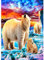 AIRDEA Eisbärenfamilie Diamond Painting Erwachsene, 5D Nordlichter Diamant Bilder, DIY Diamond Painting Set mit Zubehör für Home Wand Décor 30x40cm