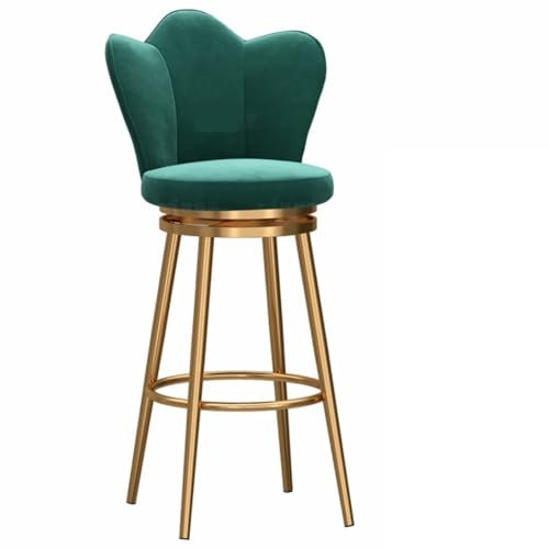 Barhocker Barstühle Barstuhl 1 Stück Drehbare Barhocker, Um 360 Grad Drehbare Barhocker, Mit Samt Gepolsterter Thekenhöhenhocker Für Die Küche Bar Stühle Barsessel ( Color : G , Size : 75cm Sitting He