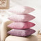 Softalker Kissenbezüge 50x50 rosa Cord 4er Set flauschig Sofakissen Couchkissen Dekokissen Kissenhülle Sofa Kissen modern Deko für Wohnzimmer Mädchen Girl Geschenke für Frauen Pink Party Bett Frühling