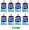 8 X Finish Brillasciuga, detersivo per lavastoviglie, previene la formazione di macchie d'acqua e striature, profumo di limone, asciugatura efficace, 50 lavaggi, 250 ml + portachiavi Beni Culinari