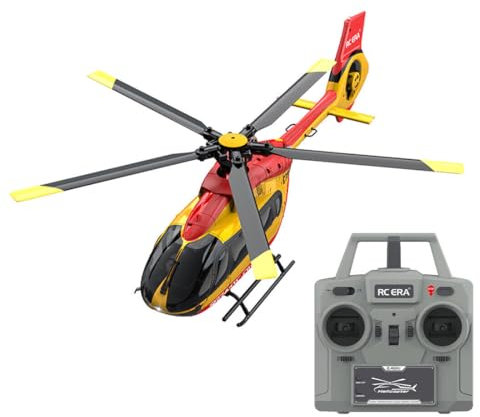 NULA C190 RC Hubschrauber für Erwachsene, 1:30 H145 RC Flugzeug 6CH Single-Rotor Gyroskop Fernbedienung Helicopter Fliegendes Flugzeugmodell Flugbereit für Erwachsene Anfänger - RTF