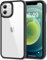 HOOMIL Crystal Clear Hülle für iPhone 12/iPhone 12 Pro, Anti Gelb Durchsichtig Handyhülle Harte Case Stoßfest Schutzhülle - Schwarz