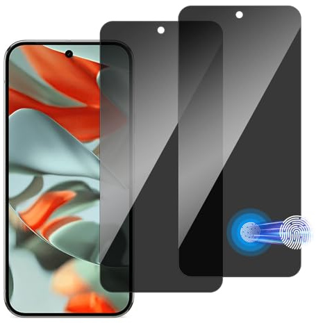 chejuza Privacy Screen Protector for Google Pixel 9 Pro XL 5 g [2 Pieces], 9H Hardness, Full Coverage Anti Spy Tempered Glass, HD Screen Protector