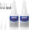 Oily Glue 50g*2, Superglue All Purpose, Instant Strong Glue with Dropper, Waterproof and Heat Resistant Ceramic Superglue, Clear Adhesive for Glass, Plastic, Metal, Wood, Rubber,DIY Crafts