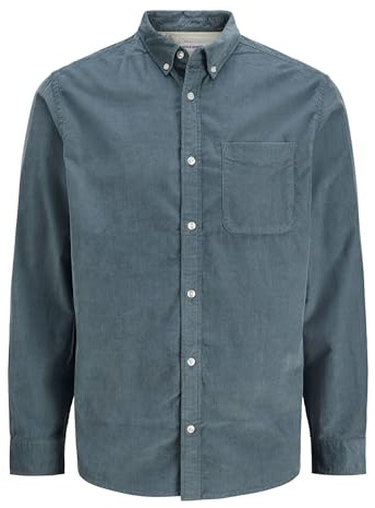 JACK & JONES Male Overshirt Comfort Fit Overshirt, Stormy Weather, XL