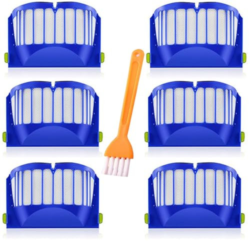 APZOVO 6Pcs Filtro di Ricambio per iRobot Roomba 604 605 606 610 612 614 615 616 620 621 626 627 630 631 632 639 640 650 651 660 669 670 671 672 675 676 680 681 685 687 689 690 691 692 694 696 697 698