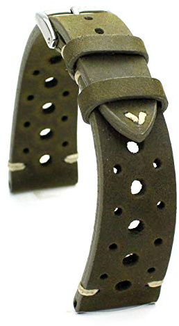 Sulla RIOS1931 Sagittarius Rallye Vintage-Rindsleder-Uhrenarmband | Handgefertigt in Deutschland; Größe, Farbe und Schließenfarbe separat wählbar
