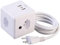 revolt Steckdosenwürfel: CH: 4-fach-Steckdosen-Würfel mit USB-C, A PD 20W & 2x, QC, Halterung (Mehrfachstecker-Steckdosenleiste, Steckdosenleiste mit Halterung, Verlängerung)