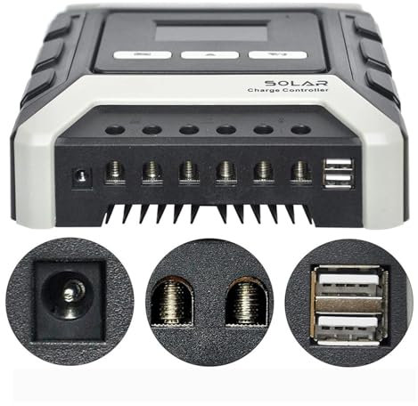 Regulador Solar, Controlador de carga solar MPPT 12V 24V 48V 80A 60A 50A 40A 30A Regulador de panel solar(60A)