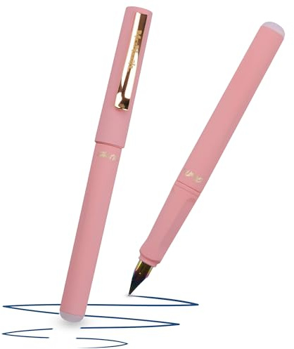 McNeill - Ghost Pen - Pastelfarben - radierbarer Füllhalter für Schule & Alltag | Für Rechts- & Linkshänder | Thermisch radierbare Tinte, ergonomisch, nachfüllbar (Pastel dunkelrosa)