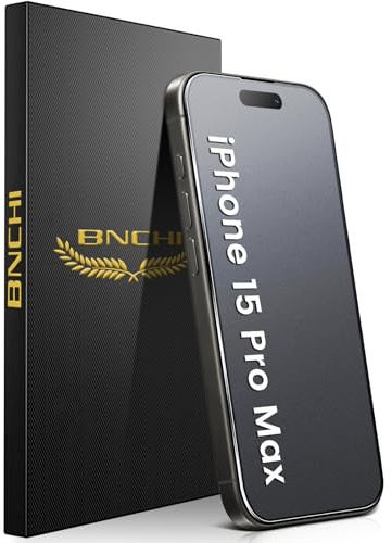 BNCHI 3 Pack for iPhone 15 Pro Max Anti-Glare Matte Screen Protector 6.7 Inches, 9H Tempered Glass Film, [Scratch Resistant] [Anti-Fingerprint] [Smooth as Silk]