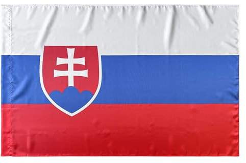 Durabol Flagge Slowakei Flag 150 x 90 cm Satin Doppelte Nähte