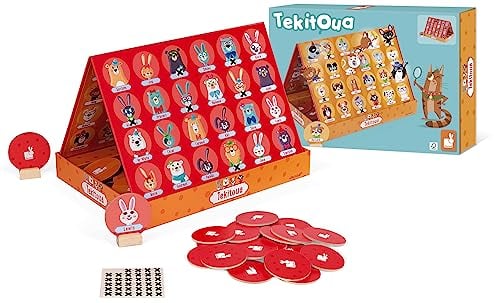 Janod - Strategy Tekitoua Game - Childrens Board Game - FSC - Certified Game of Skill - Ages 5 and up - J02749