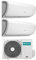 Hisense Condizionatore Climatizzatore Inverter Silentium Dual Split 12000+12000 12+12 Btu 2AMW50U4RXA Gas R-32 A++