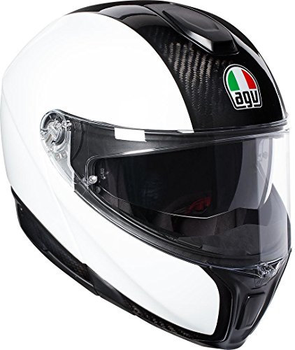 AGV Sportmodular E05 Multi-MPLK Refractive Carbon/Silver L XXS bianco