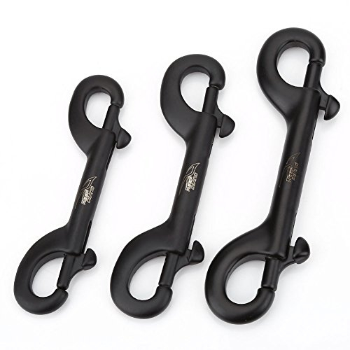 Tbest tauch karabiner, karabiner tauchen,Durable Edelstahl Scuba Diving Haken Double Ended Clip Haken Bolzen Snap Tauchen Schnalle 90mm 100mm 115mm zur Verfügung(90 mm)