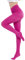 CozyWow Medias sem opacas en color liso para mujer 80D (Fucsia oscuro, S)