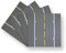 WANGE Classic Base Plate for Building Blocks. Compatible with all major brands. 25 x 25 cm, 32 x 32 Points. 4 Straight Road Plates.