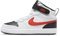 Nike Unisex Kinder Court Borough Mid 2 Sneaker, White University Red Black, 36.5 EU