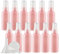 TIANZD 50 Pieces Empty 50 ml Pink PET Plastic Fine Mist Pump Spray Bottles with Clear Top Portable Sprayer for Perfume Water Cosmetic Travel Containers Refillable, 2x Funnel