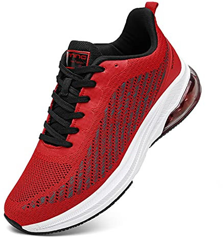 frysen Zapatillas de Running Hombre Mujer Deportivas Zapatos Hombre para Tenis Correr Gimnasio Deportivas Casual 41EU White