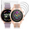 NEWZEROL 4 Stück Glasschutzfolie Kompatibel für Michael Kors Access Gen 6 Bradshaw/Fossil Gen 6 Herren-Smartwatch 44mm/ Damen 42mm/ Fossil Gen 5 Carlyle HR/Julianna HR, 9H Glas Displayschutz