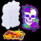 DIYBravo Schädel Tablett Silikonform Groß Epoxidharz Formen Halloween Silikonform Tablett Gießformen Rolling Tray Resin Mold für DIY Kunsthandwerk