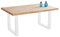 PEGANE Table à Manger en Bois Coloris chêne Nordique/Pieds Blanc - Longueur 160 x Profondeur 100 x Hauteur 75 cm